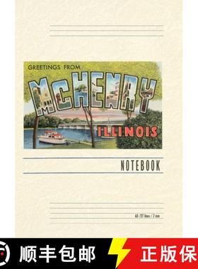 【3-4周达】Vintage Lined Notebook Greetings from McHenry, Illinois [9798385415717]