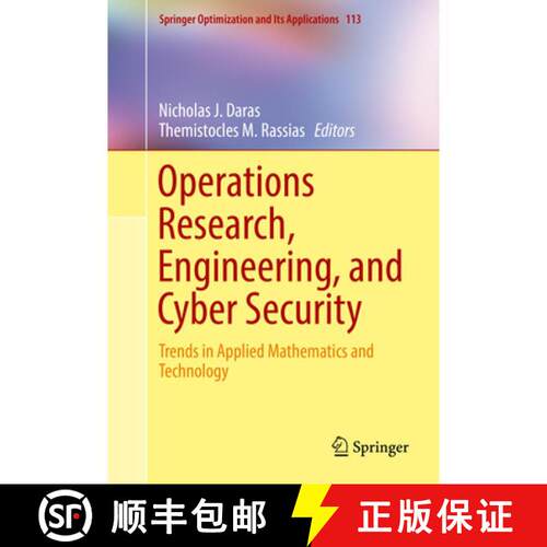 【3-4周达】精装 Operations Research, Engineering, and Cyber Security : Trends in Applied Mathematics ... [9783319514987]