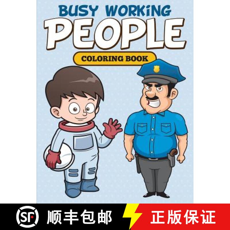 【3-4周达】Busy Working People Coloring Book [9781682127001]