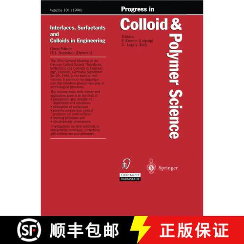 【3-4周达】Interfaces, Surfactants and Colloids in Engineering (Softcover reprint of the original 1st... [9783662156988]