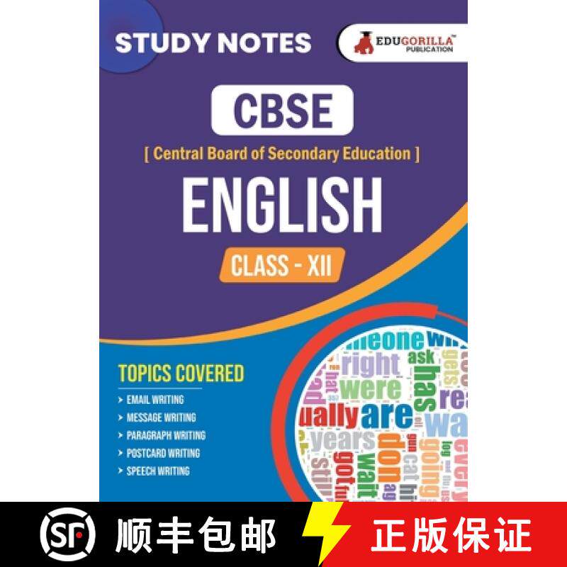 预订 CBSE (Central Board of Secondary Education) Class XII Science - English Topic-wise Notes | A Com... [9789355567963]