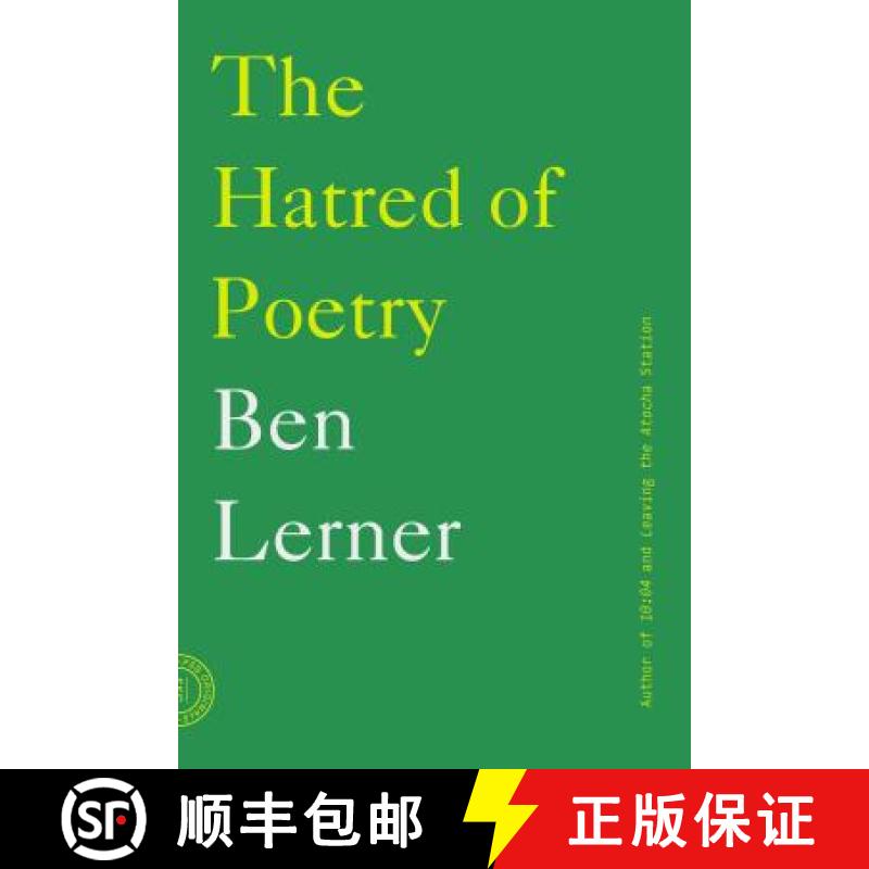 【3-4周达】The Hatred of Poetry [9780865478206]