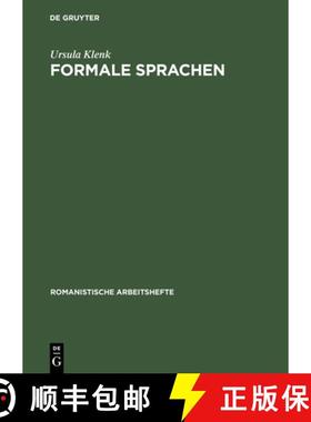 【3-4周达】Formale Sprachen: Mit Anwendungen Auf Die Beschreibung Naturlicher Sprachen [9783484501638]