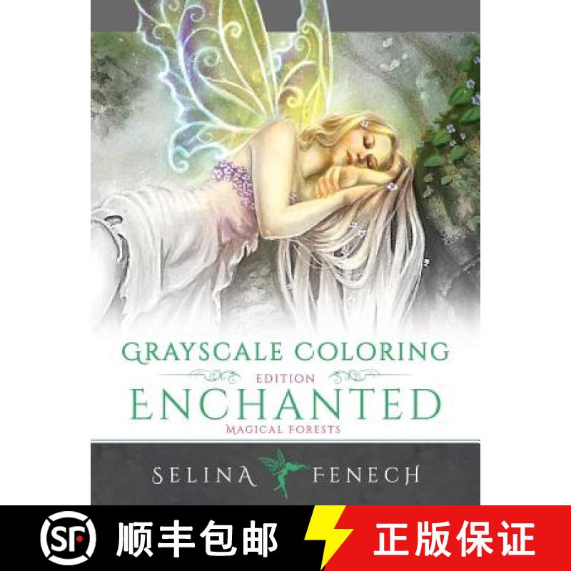 【2-3周达】Enchanted Magical Forests - Grayscale Coloring Edition [9780994585240]