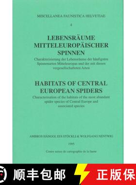 预订 Habitats of Central European Spiders / Lebensräume Mitteleuropäischer Spinnen [9782884140089]