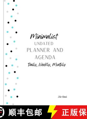 【3-4周达】Minimalist 12-Month Undated Planner and Agenda: Daily, Weekly, Monthly Agenda and To-Do lists [9781716136061]