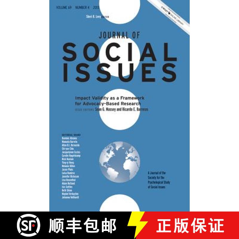 【3-4周达】Impact Validity As A Framework For Advocacy-Based Research [Wiley心理学] [9781118890608]