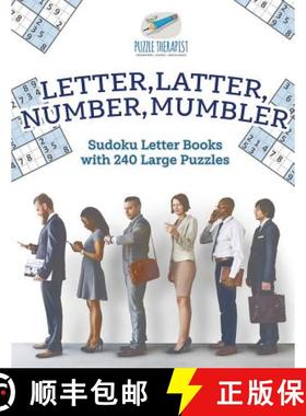 预订 Letter, Latter, Number, Mumbler | Sudoku Letter Books with 240 Large Puzzles [9781541941588]