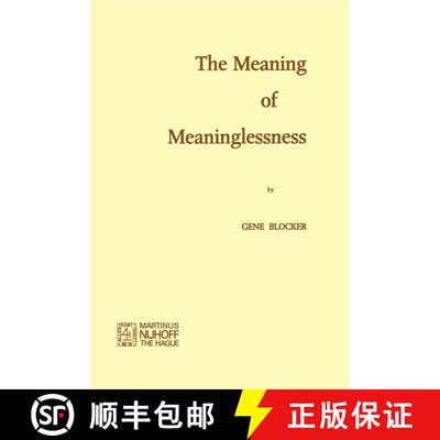【3-4周达】The Meaning of Meaninglessness [9789024715954]