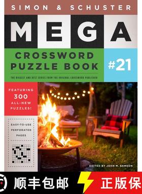【3-4周达】Simon & Schuster Mega Crossword Puzzle Book #21: Volume 21 [9781982157005]