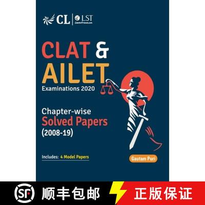 【3-4周达】CLAT & AILET Chapter Wise Solved Papers 2008-2019 [9789389310252]