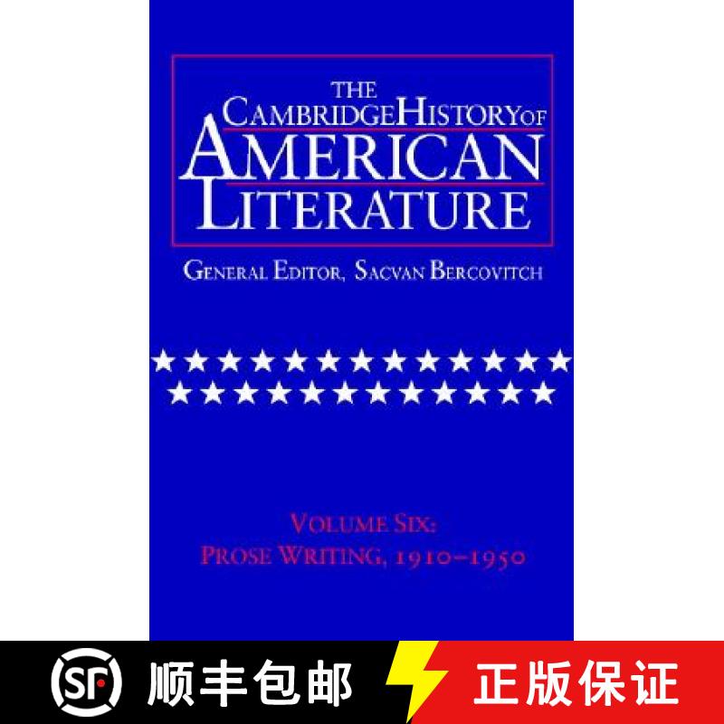 【3-4周达】Cambridge History of American Literature: Volume 6, Prose Writing, 1910–1950: - Prose Wri... [9780521497312]
