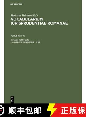 预订 Vocabularium iurisprudentiae Romanae, Halbbd. 1/3, inaedificio - ipse [9783110092349]