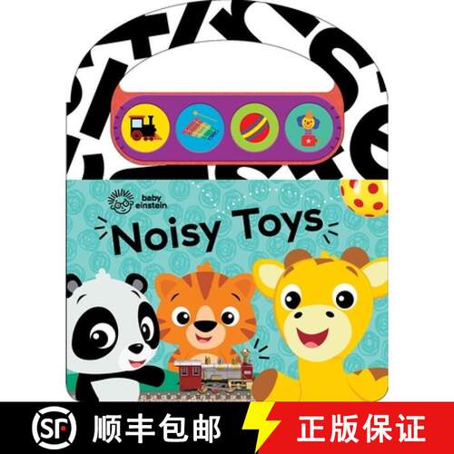 【3-4周达】Baby Einstein Noisy Toys Carry Along Sound Book [9781503768741]