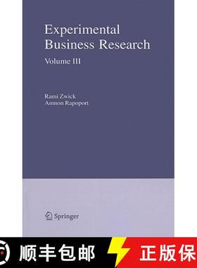 【3-4周达】Experimental Business Research: Volume III: Marketing, Accounting and Cognitive Perspectiv... [9781441937032]