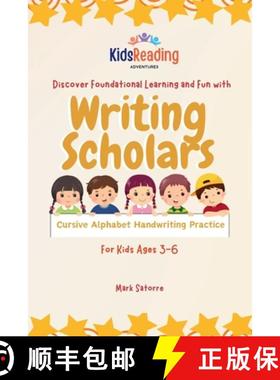 【3-4周达】Writing Scholars: Cursive Alphabet Handwriting Practice [9798330638895]
