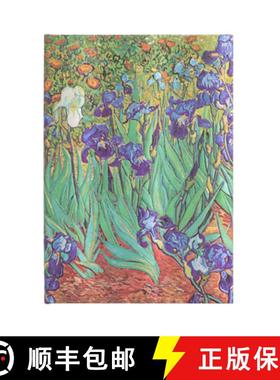 【3-4周达】Van Gogh’s Irises Midi Unlined Hardcover Journal [9781439782057]