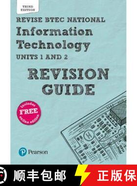 【3-4周达】Pearson REVISE BTEC National Information Technology Revision Guide 3rd edition inc online ... [9781292299099]