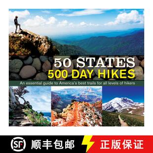 【3-4周达】50 States 500 Day Hikes: An Essential Guide to America's Best Trails for All Levels of Hikers [9781645589402]