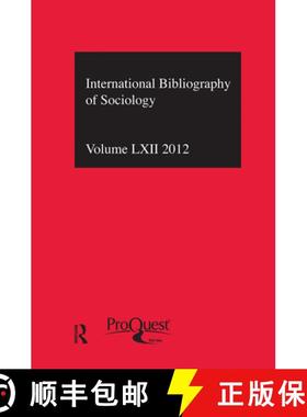 【3-4周达】IBSS: Sociology: 2012 Vol.62 : International Bibliography of the Social Sciences [9780415727150]