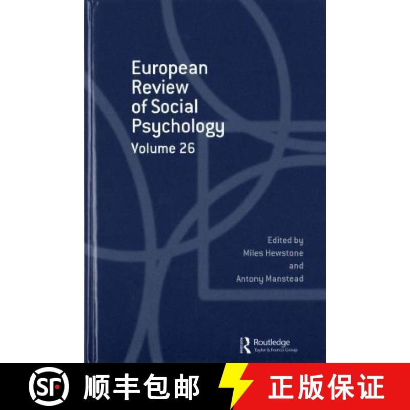【3-4周达】European Review of Social Psychology: Volume 26 [9781138672680]