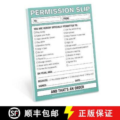 【3-4周达】Knock Knock Permission Slip Nifty Note [9781683492511]