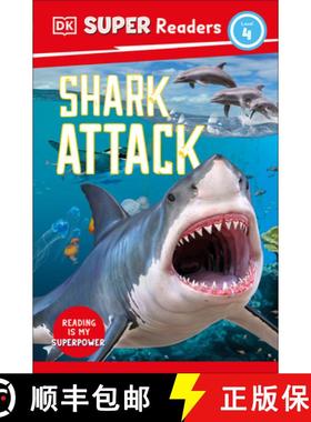 【3-4周达】DK Super Readers Level 4: Shark Attack [9780744067552]