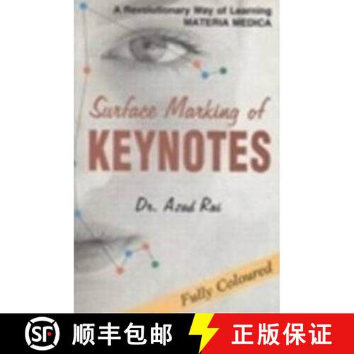 【3-4周达】Surface Marking of Keynotes: A Revolutionary Way of Learning Materia Medica [9788180567230]