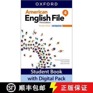 【3-4周达】American English File: Level 4: Student Book with Digital Pack: Print Student Book and 2 y... [9780194758819]