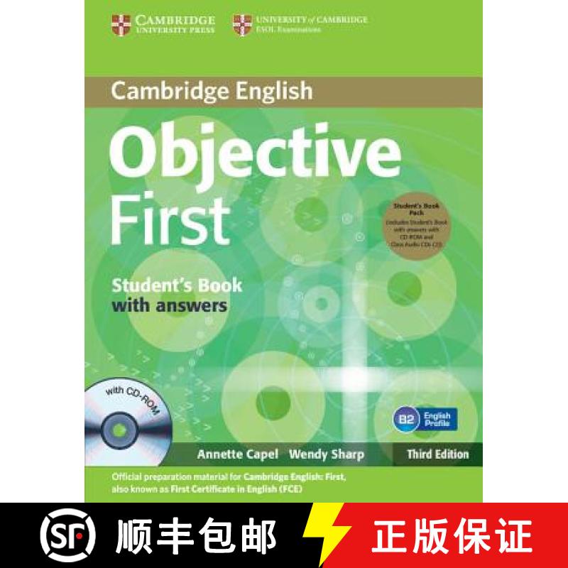 Objective First Student's Book Pack (Student's Book with Answers with CD-ROM and Class Audio CDs (2)) [9780521178839]