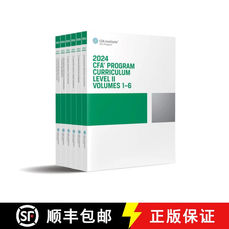 【2-3周达】2024 Cfa Program Curriculum Level II Box Set, Volumes 1 - 6 [9781953337689]