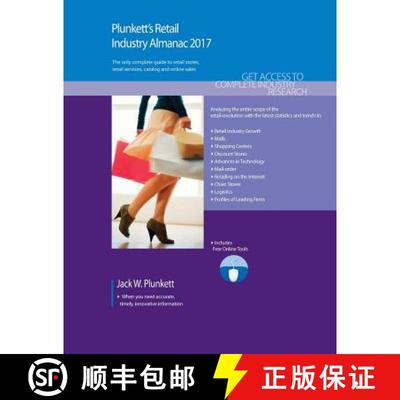 预订 Plunkett's Retail Industry Almanac 2017: Retail Industry Market Research, Statistics, Trends & L... [9781628314243]