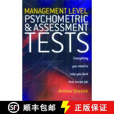 【3-4周达】Management Level Psychometric and Assessment Tests: Everything You Need to Help You Land T... [9781845280284]