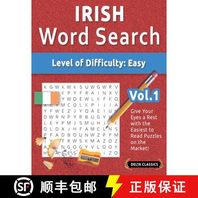 【3-4周达】Irish Word Search - Level of Difficulty: Easy - Vol.1 - Delta Classics - Give Your Eyes a ... [9798349006555]