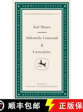 【3-4周达】Altdeutsche Grammatik II Formenlehre [9783476988461]