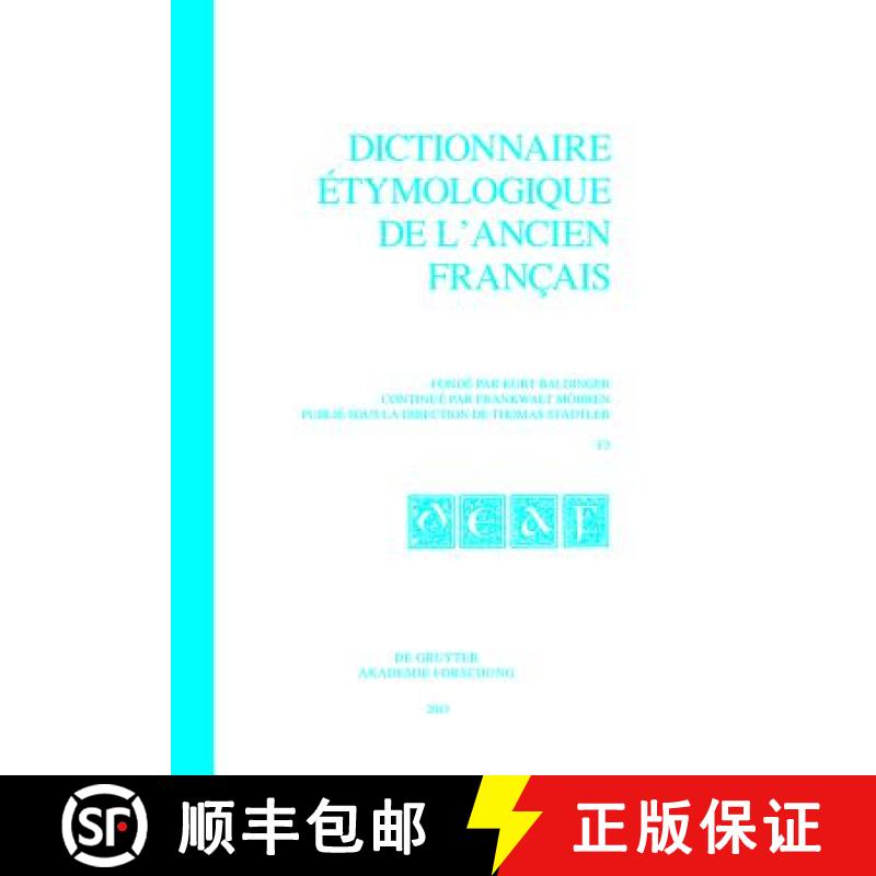 【4周达】Dictionnaire Etymologique de l'Ancien Francais (Deaf). Buchstabe F. Fasc 3 [9783110341836]