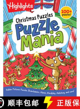 【3-4周达】Christmas Puzzles: Christmas Puzzles (Highlights Puzzlemania Activity Books) Over 100 Chri... [9781629798301]