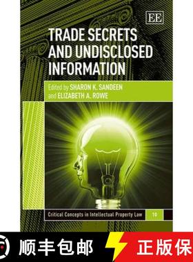 【3-4周达】Trade Secrets and Undisclosed Information [9781783472963]
