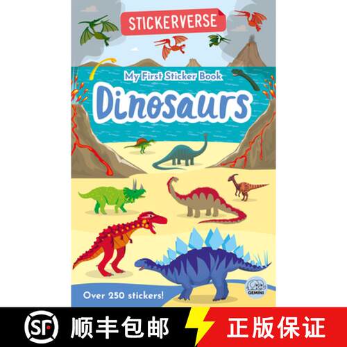【3-4周达】Stickerverse - My First Sticker Book Dinosaurs [9781917082860]