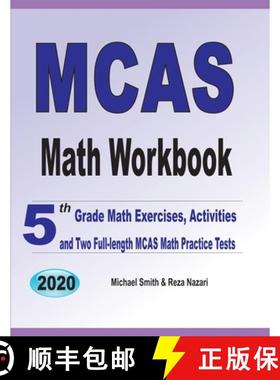 预订 MCAS Math Workbook: 5th Grade Math Exercises, Activities, and Two Full-Length MCAS Math Practice... [9781646126552]