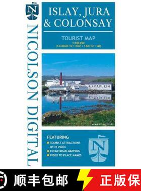【3-4周达】Nicolson Tourist Map Islay and Jura [9781912046003]