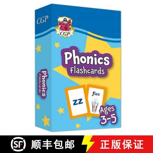 【3-4周达】New Phonics Flashcards for Ages 3-5: perfect for learning at home [9781789086171]