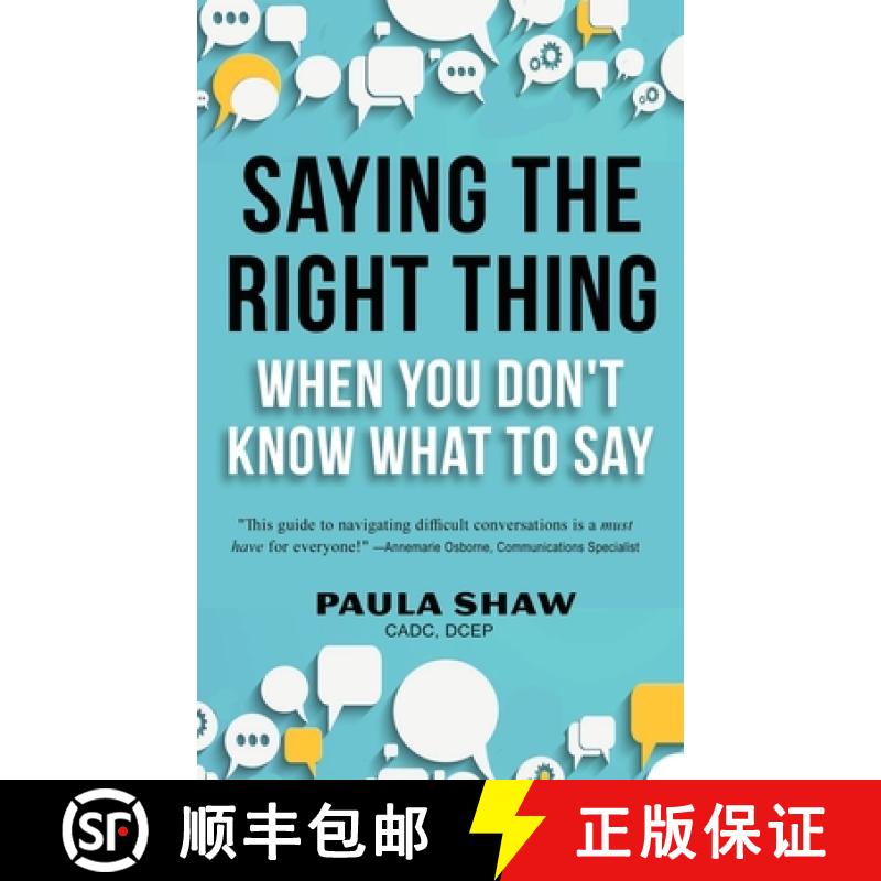 【2-3周达】Saying The Right Thing When You Don't Know What To Say [9781960250599]