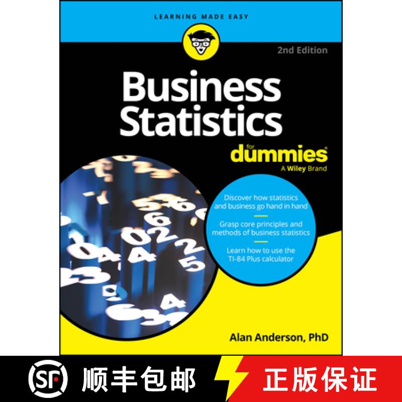 【2-3周达】Business Statistics for Dummies [9781394219926]