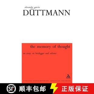 Adorno Thought Heidegger Essay 9780826459008 预订 and Memory