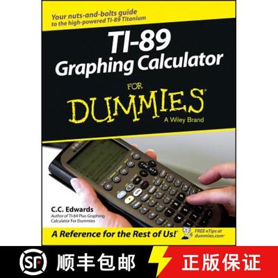 【3-4周达】Ti-89 Graphing Calculator For Dummies [Wiley]（此为书籍，非计算器！） [9780764589126]