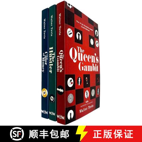 预订 The Queen's Gambit Series 3 Books Collection Set by Walter Tevis (The Queen's Gambit, The Hustle... [9781474623100]