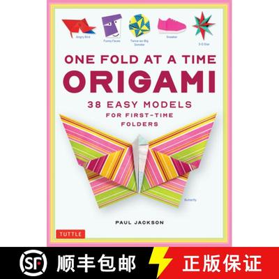 【3-4周达】One Fold at a Time Origami: 38 Easy Models for First-Time Folders [9784805318997]