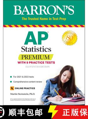 【2-3周达】AP Statistics Premium: With 9 Practice Tests (Eleventh Edition) (Eleventh Edition) [9781506258928]
