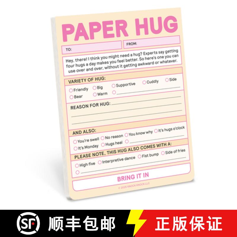 【3-4周达】Knock Knock Paper Hug Nifty Note (Pastel Version) [9781683494324]